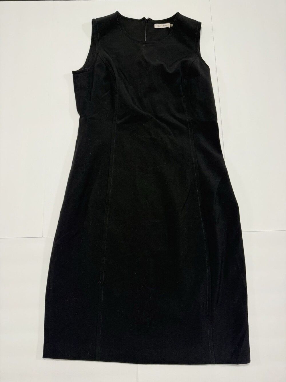 Calvin Klein Women’s Black Sleeveless Sheath Dress Size 8 Classic Career